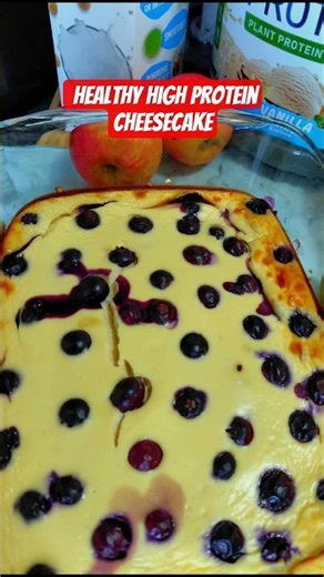 🔥 The Ultimate High-Protein Blueberry Cheesecake for Fat Loss