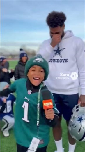 kid interview cowboy player 6 7 #flyeaglesfly #nfl #67