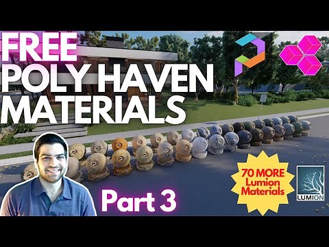 70 MORE ASSETS! FREE POLY HAVEN Textures! Lumion Materials! Part 3