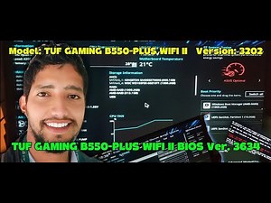 BIOS update from version 3202 to 3634 on ASUS TUF Gaming B550-PLUS Wi-Fi II board