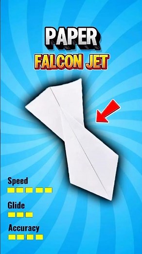 How to Make a FALCON Paper Jet That Flies Super Fast and Smooth #shorts