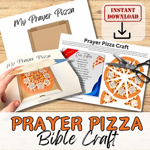 PRAYER PIZZA Craft Activity for Kids. Bible Based Printable Prayer Prompts. Sunday School/ Church Youth Group. DIY Lesson Plan/homeschool - Etsy