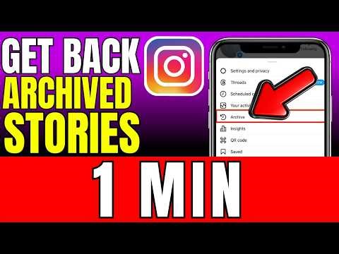 How To Get Back Archived Stories On Instagram (2026)