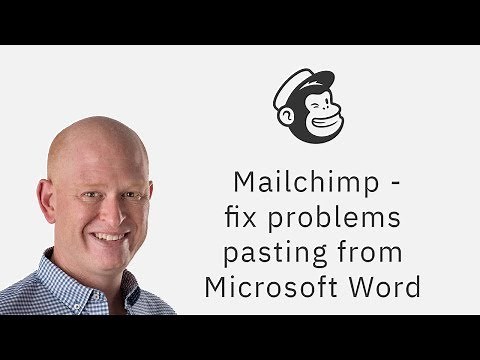 Fix Problems Pasting Microsoft Word into Mailchimp