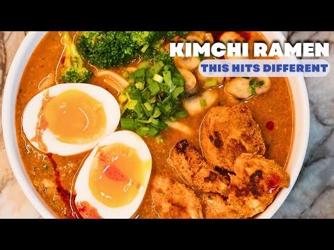 I Made Kimchi Ramen Using Indian Spices | Korean Ramen at Home