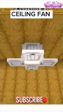 “Simple Ceiling Fan in Minecraft💚✨” #minecraft #minecraftshorts