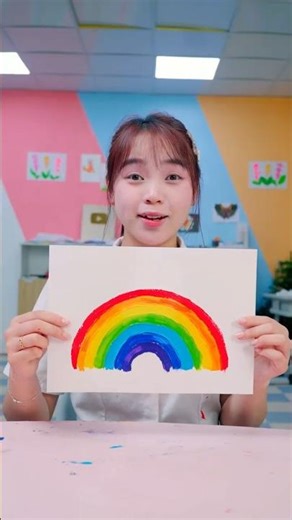Draw a rainbow quickly using 3 pens 🖌️🏳️‍🌈 #cindyannie #kpop #schooldrama #drawing