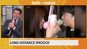 Long-distance relationships aren't always easy — especially when phone calls and texting don't make up for time spent together in person. A new piece of technology aims to help solve that struggle in a very unique way. | CBS Mornings