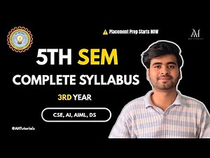 AKTU 5th Sem Complete Syllabus 🔥 | 3rd Year CSE/AI/AIML/DS | Placement Prep Starts Now