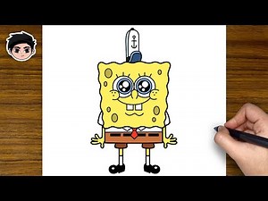 How To Draw SPONGEBOB SQUAREPANTS - Step By Step Easy For Beginners