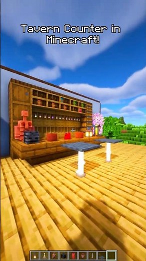 Tavern Counter in Minecraft! 🍺 || #Shorts