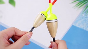 12 Pcs Fishing Float Slip Bobber Wood Fishing Stick Slip Balsa Bobber in 6 Size for Crappie Bluegill Trout Bass Panfish Catfish Walleye Tackle Accessories