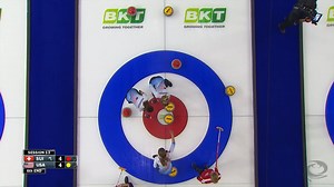 Pinpoint precision from Cory Christensen and the US sweepers. 👌 Through the port and past the top red, the skip finds the button and sets up a steal of two for United States. 🇺🇸 Watch the BKT Tires & OK Tire World Women's Curling Championship 2022 live on the Curling Channel at https://wcf.co/CurlingChannel #curling | #WWCC2022 | World Curling