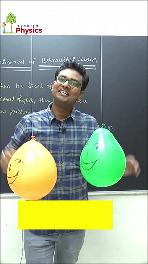 3.4K views · 117 reactions | Bernoulli's Theorem Class 11 Experiment | Application of Bernoulli's Theorem | Hindi | Simple Science Experiment | Balloon Experiment #experimentation #scienceexperimentsforkids #easyscience #physicsfun #funnyteacher #Bernoulli #simplescience #education #scienceeducation #funnyexperience #balloonexperiment | Deepak Gupta | Facebook