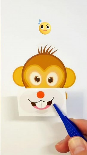 You Won't Believe How Easy It Is to Create a funny DIY Monkey Face Sticker