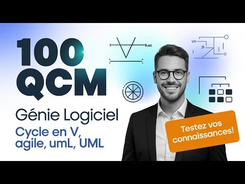💻 100 QCM Génie Logiciel – Cycle en V, Agile, UML 🧠