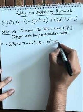 Adding & Subtracting Polynomials @EverAtopTutoring