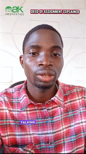 41 reactions | Deed of Assignment simply explained. I believe you'll learn something new off it. #fypシ゚viralシfypシ゚viralシalシ #OakProperties #LegacyBuilding | Oderanti Moses Ibukunoluwa | Facebook