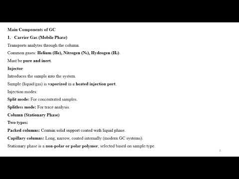 Gas Chromatography GC