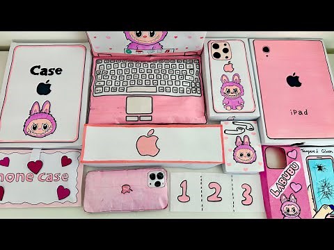 DIY Apple Products in LABUBU Style 🩷✨ (iPhone 16, MacBook & More) Asmr Unboxing