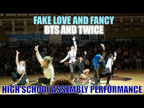 [HKDC] BTS - FAKE LOVE + TWICE FANCY HIGH SCHOOL ASSEMBLY Public Dance Performance