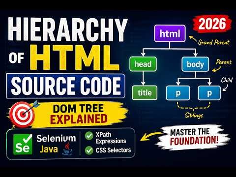 61. Hierarchy of HTML Source Code (Selenium Java 2026)
