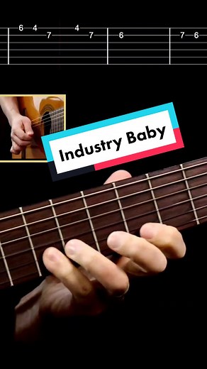 Learn How to Play 'Industry Baby' on Guitar with Tablature | Lil Nas X