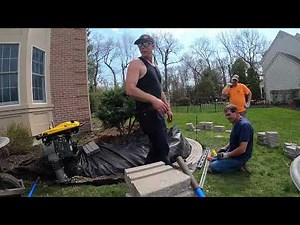 Techo-bloc wall installation PT1