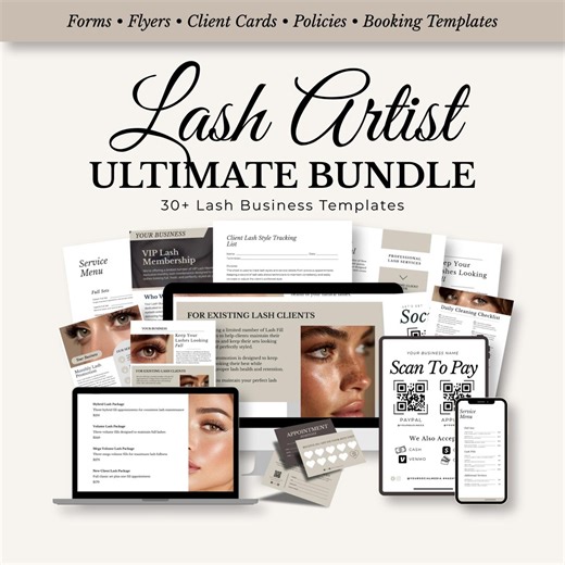 Lash Extension Client Forms: Eyelash Consent, Intake & Waiver Templates (canva) - Etsy