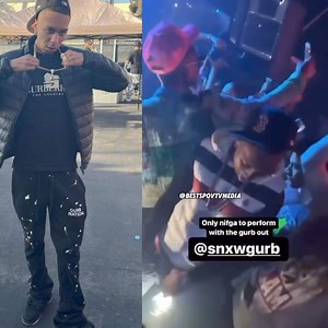 Cali Rapper Frosty Da Snowman flashes pole while performing yesterday | Best's Point Of View TV