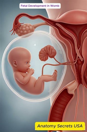 Fetal Development in Womb | Baby Growth Animation 3D #shorts #baby #babygrowth