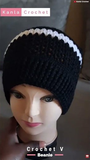 How to Crochet a Beanie with V Stitches | Beginner Friendly! #crochet