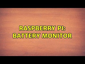 Raspberry Pi: Battery monitor