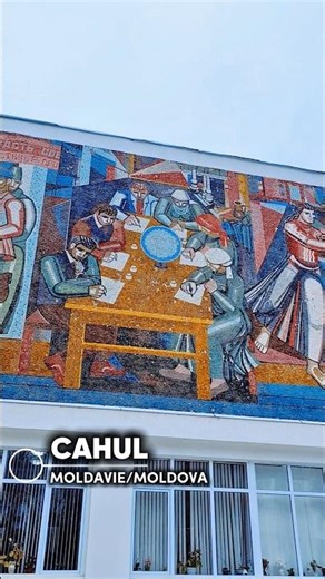 Fresque murale, mosaïque de l'époque soviétique. #cahul #moldova #art #fresque #mural #mosaic #ссср