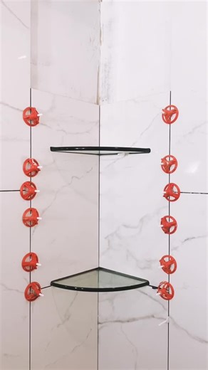 DIY Corner Glass Shelves Tutorial