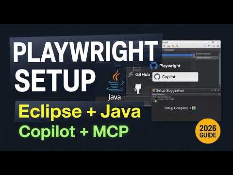 Playwright Java Setup + Eclipse + GitHub Copilot | AI Automation Testing (Part 1)