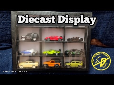 Hot wheels Display // How to make a display of diecast car by cardboard // by Elwin Creator