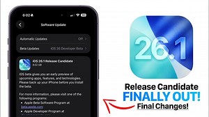 iOS 26.1 RC Release: You WON'T Believe The Final Change!