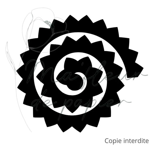 SVG 3D Flower Template / Cricut / Silhouette Template Number 1 - Etsy