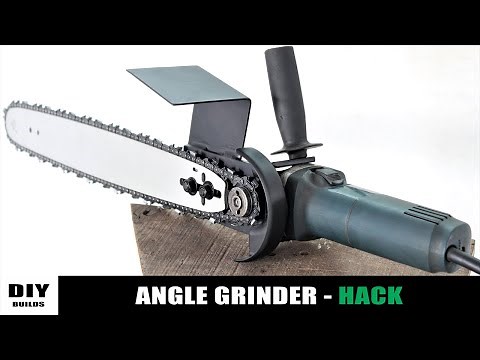 Make A Homemade Chainsaw | Angle Grinder Hack | Diamleon Diy Builds