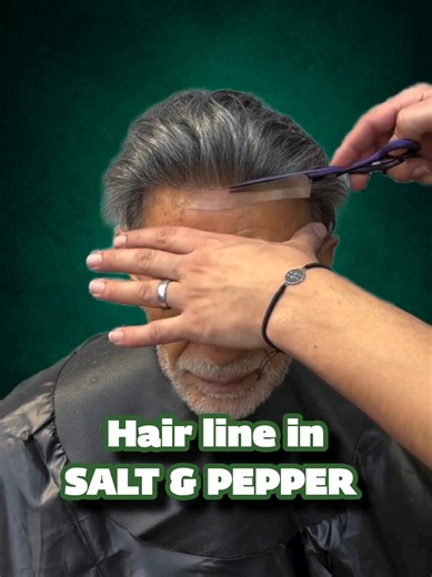Natural Hair Transformation with Salt & Pepper System