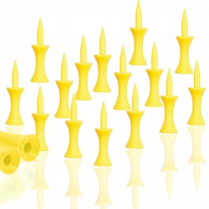 Amy Sport Golf Tees Step Down Plastic Unbreakable 50 Pack Reusable Bulk Professional Height Control Castle Tee for Practice