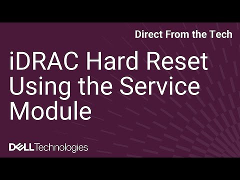 iDRAC Hard Reset Using the Service Module