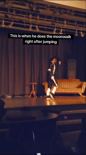 Michael Jackson moonwalking at my school talent show 🤯