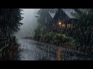 Heavy Rain at Night for Deep Sleep | Rain Sounds for Sleeping, Relaxation & Stress Relief