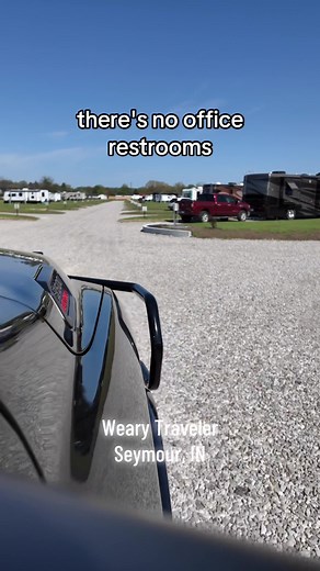 The perfect overnight RV site for this weary traveler #campground #rvpark #rvtiktok #travellife #rvtravel #wearytraveller #wearytraveler #seymour