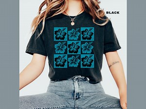 Hibiscus Flower Comfort Colors Shirt, Hawaii Vacation Tee - Etsy