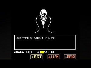 Gaster undertale boss fight