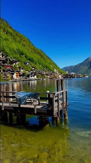 Zell am See Austria: pristine blue alpine lake and grand glacier views 4K