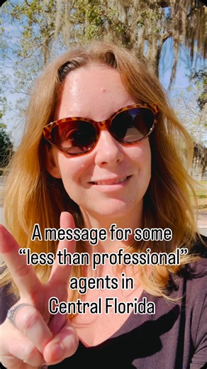 Jessica Ruh on Instagram: "I should not have to tell a seller how to respond to an agent who is behaving like a child that didn’t get picked to play a game at recess. In 2026 do better. Competition is part of the job. #orlando #localexpert #professionalism"